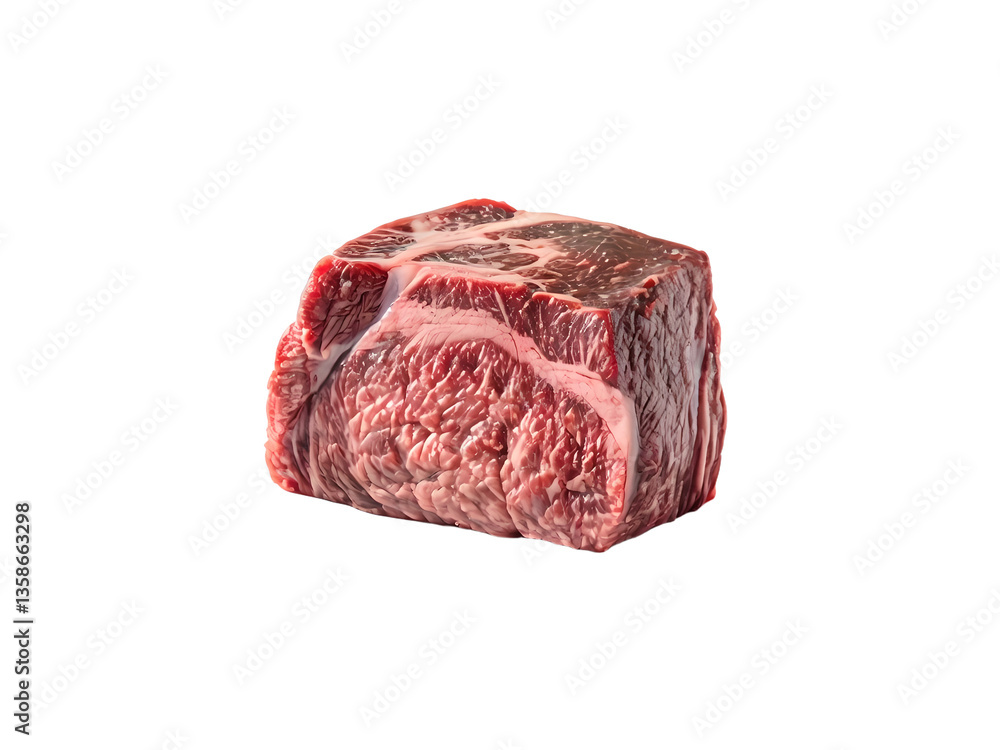 Obraz premium Japanese Wagyu Beef isolated on transparent background 