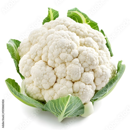 cauliflower isolated on white background