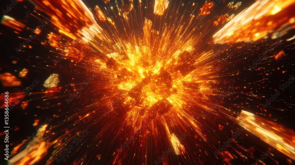 Abstract light burst explosion Abstract light burst explosion