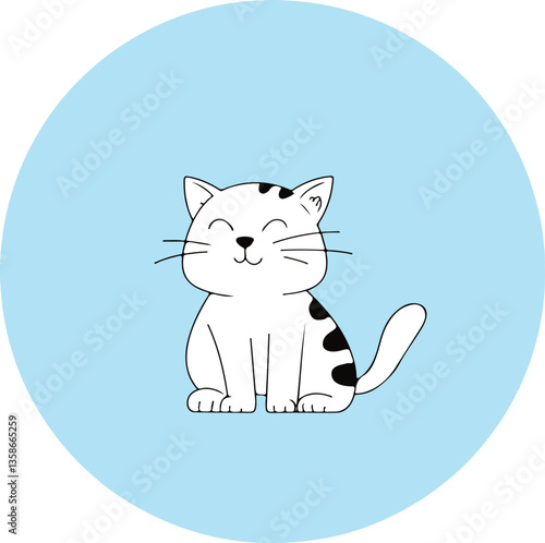 Cute Cartoon Cat