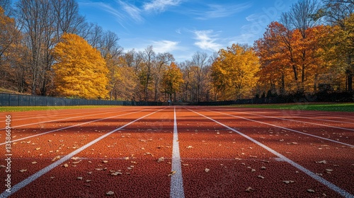 Autumnal Running Track in Park (1)