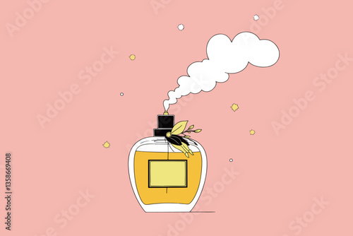 Perfume Bottle Illustration