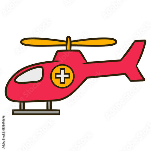 helicopter vector illustration