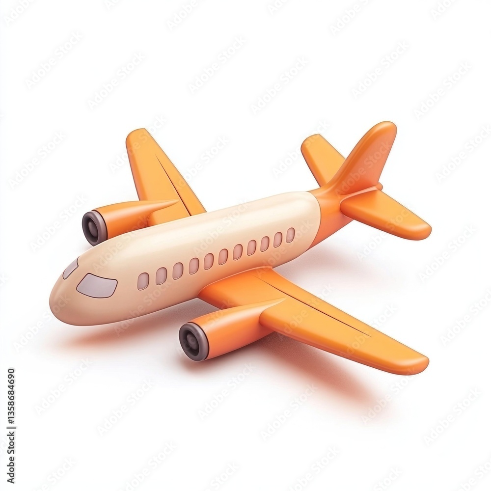 Fototapeta premium Airplane animation aircraft design.