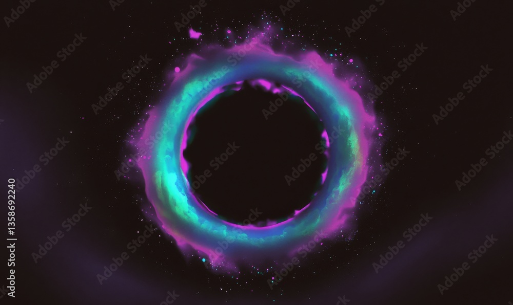 Futuristic Digital Portal, Galactic Burst of Light Futuristic Digital Portal, Galactic Burst of Light