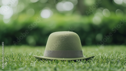Green Hat in Nature: A styl...