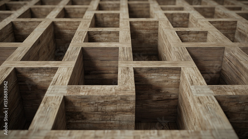 Abstract Wood Pattern: A ca...