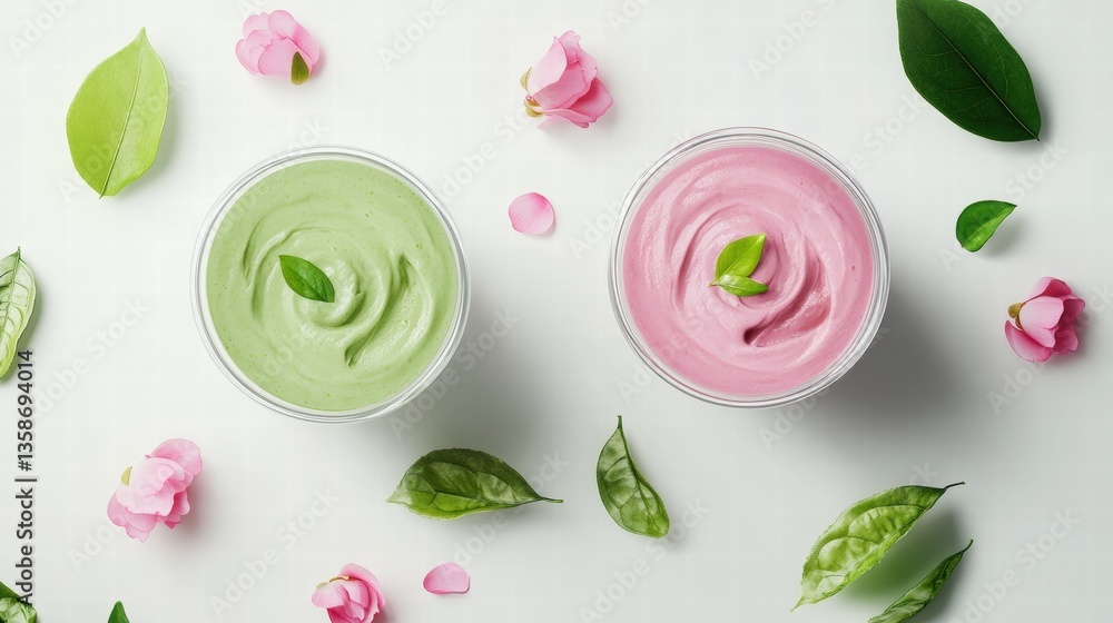 Matcha smoothie and sakura cherry blossom tree,spring season ,drink sweets for banners,Collection of matcha drinks with latte,menu popular japan,cards, flyers,wallpapers,copy space. Matcha smoothie and sakura cherry blossom tree,spring season ,drink sweets for banners,Collection of matcha drinks with latte,menu popular japan,cards, flyers,wallpapers,copy space.