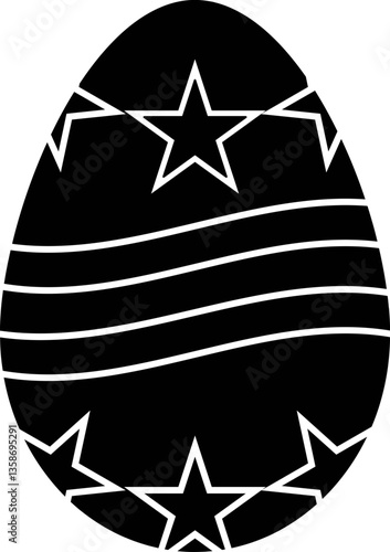 Floral easter egg pattern