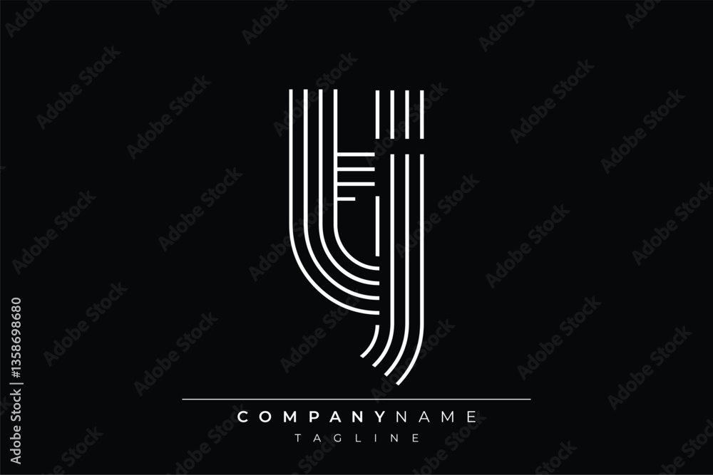 Creative TJ lines letter logo design. A simplistic and elegant abstract logo design with linear patterns and initials, suitable for contemporary branding. Creative TJ lines letter logo design. A simplistic and elegant abstract logo design with linear patterns and initials, suitable for contemporary branding.