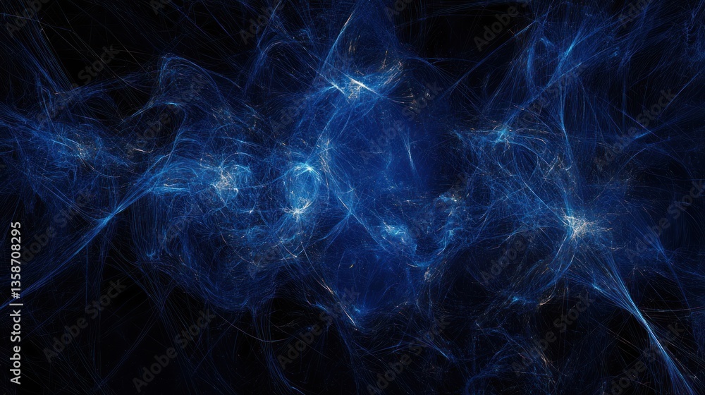 Fototapeta premium Abstract blue energy flow design, suitable for backgrounds