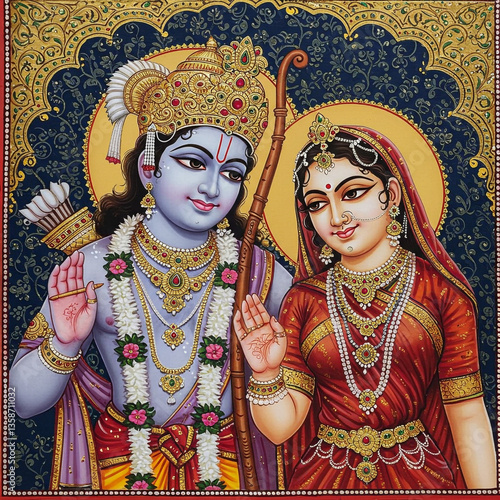 Divine Portrait of Lord Ram...