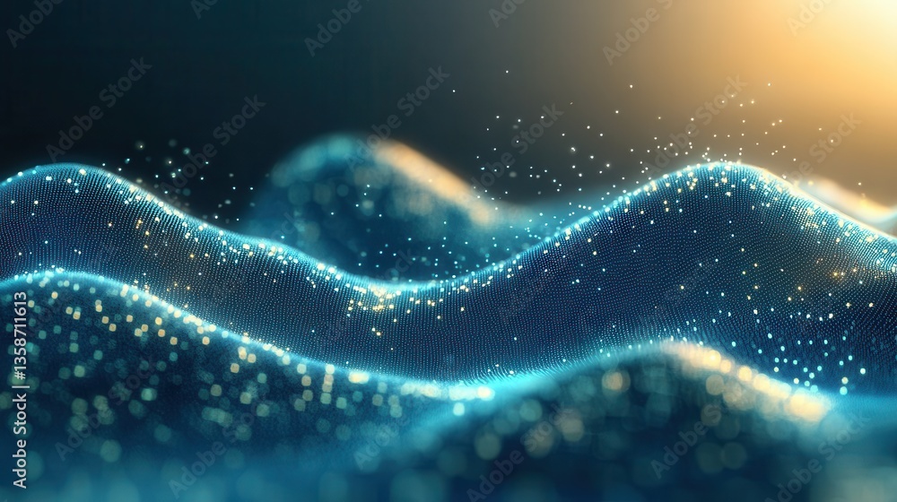 Abstract Data Waves in Gradient Colors Abstract Data Waves in Gradient Colors
