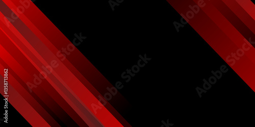 Abstract red, black banner background concept graphic design. Color gradient abstract background. Suit for Vector illustration design business, corporate, institution, party, festive, seminar. 