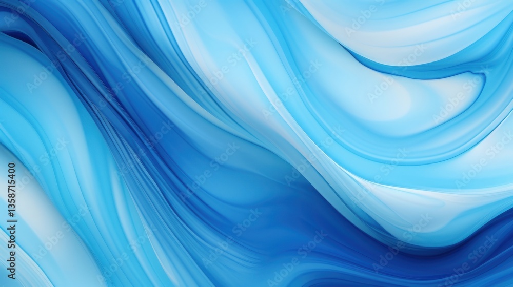 Abstract blue marble pattern silk. Abstract blue marble pattern silk.