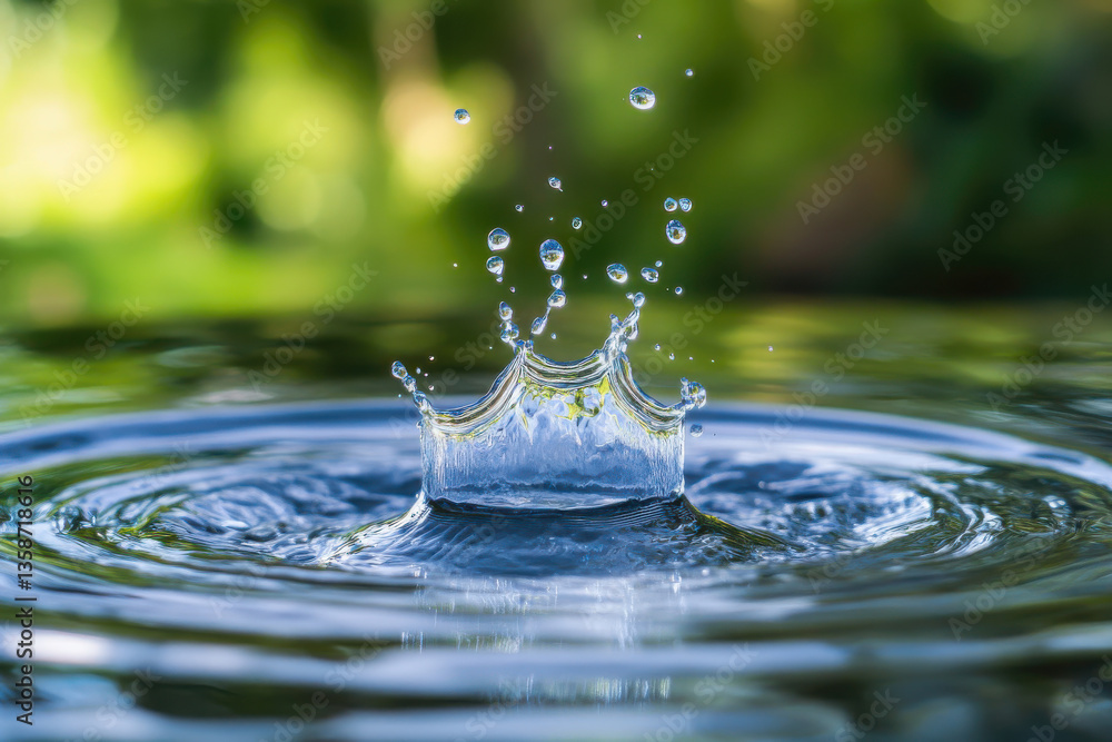 Splash on the surface of the water Splash on the surface of the water