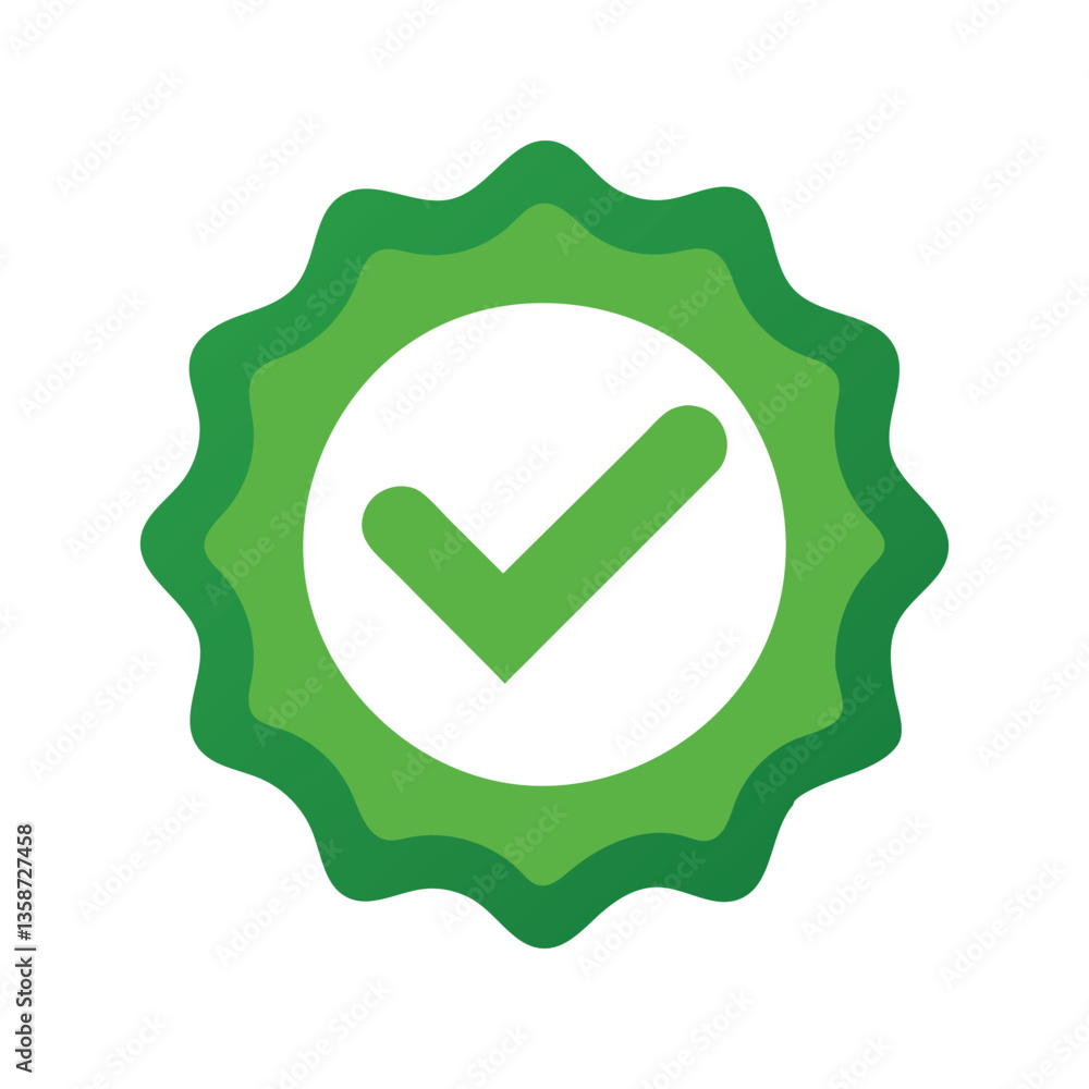 Green check mark seal, signifying approval or success. Green check mark seal, signifying approval or success.