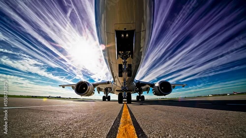 The Airplane on the Runway
