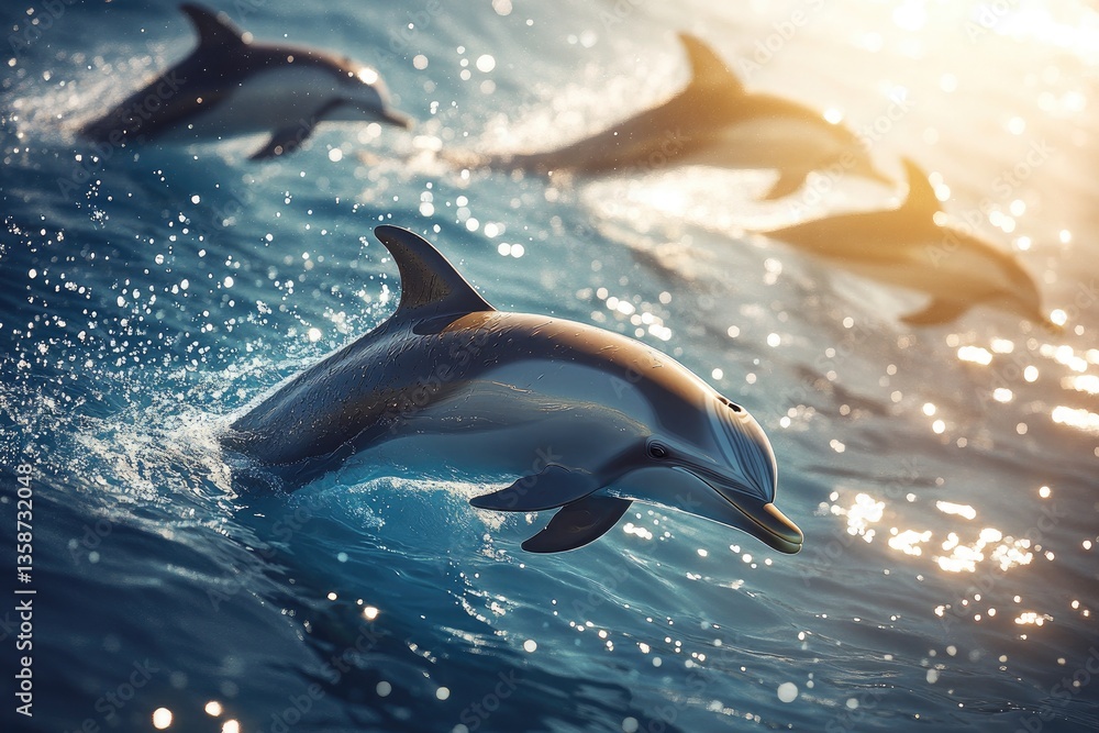 Obraz premium dolphin in the water