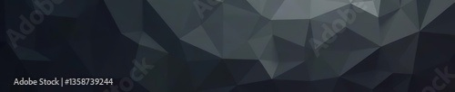 Tileable low poly twinkling geometric polygon background texture in dark charcoal grey with copy space,  desktop wallpaper,  geometric