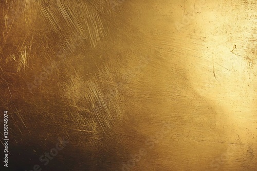 Luxurious gold surface displaying refined scratch marks and subtle color gradients