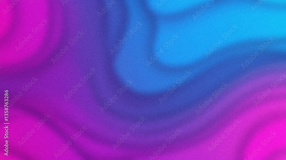 Obraz premium Abstract, colorful wavy background with fluid-like textures and a vibrant blend . Abstract background with grain noise texture