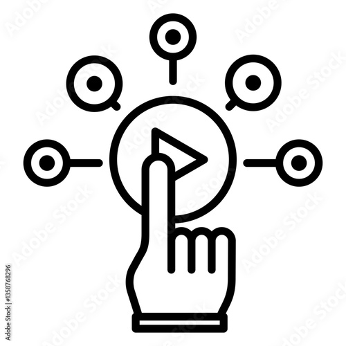 Interactive content icon