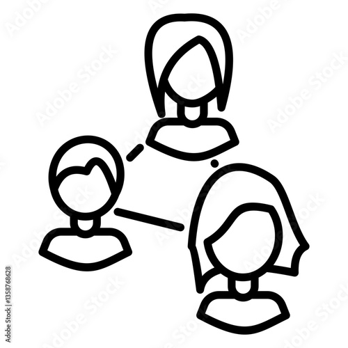 Peer collaboration icon
