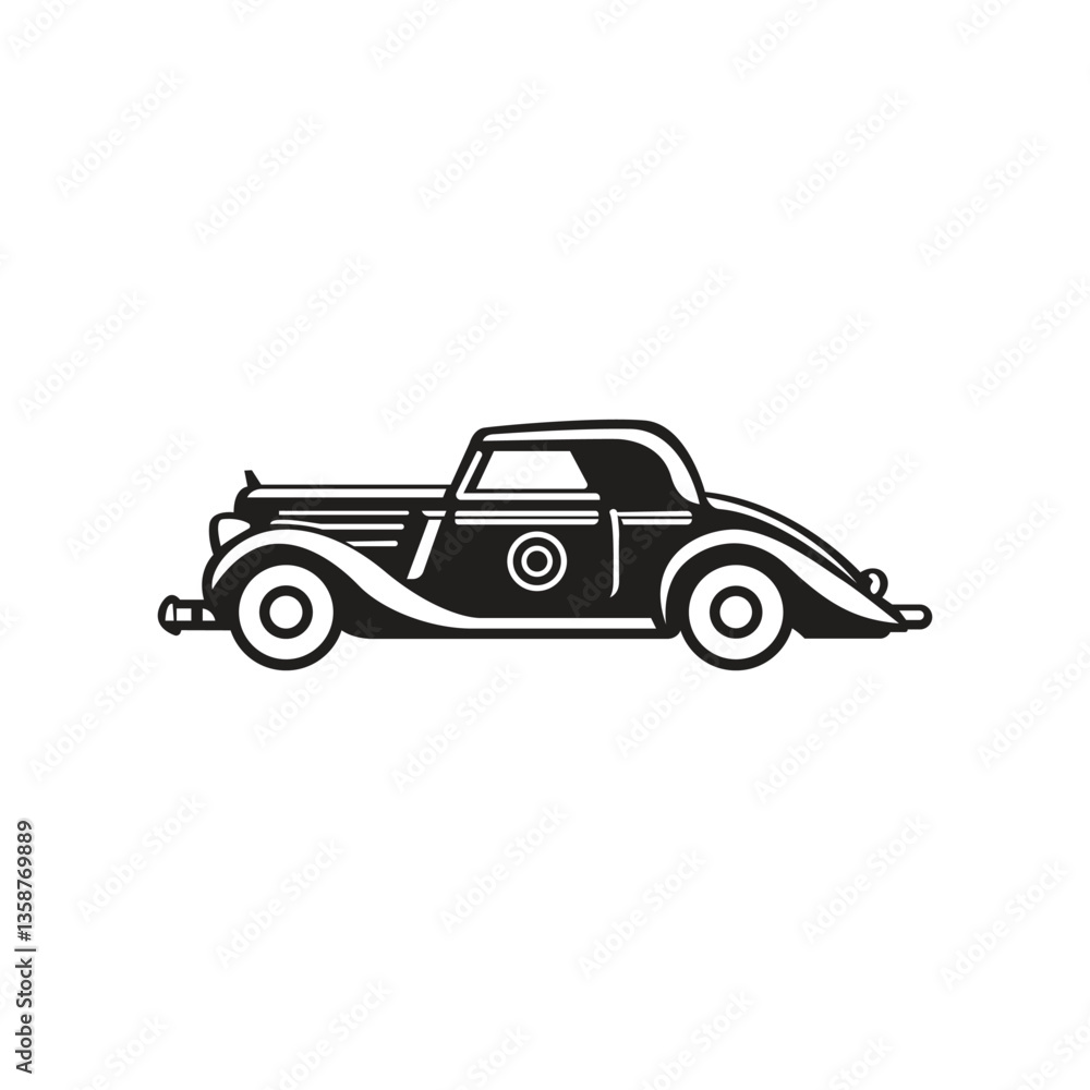 Fototapeta premium Vintage car logo template