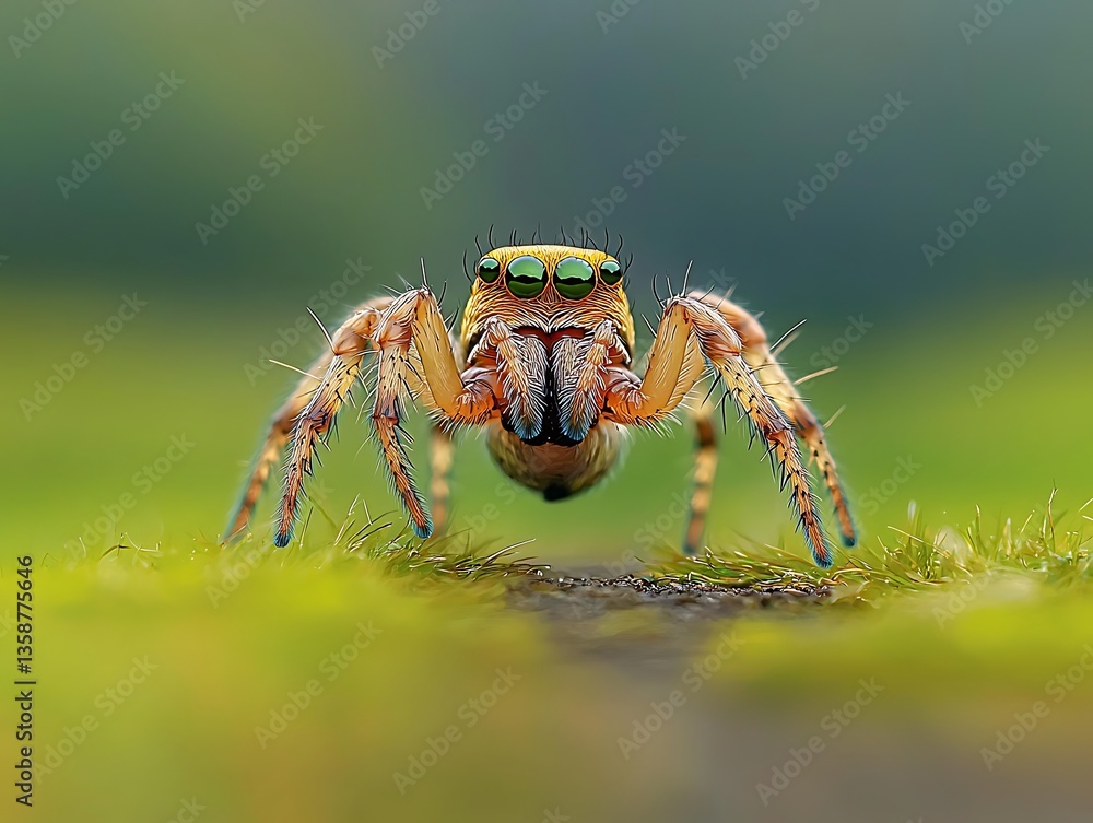 Fototapeta premium Jumping Spider Close-up (1)