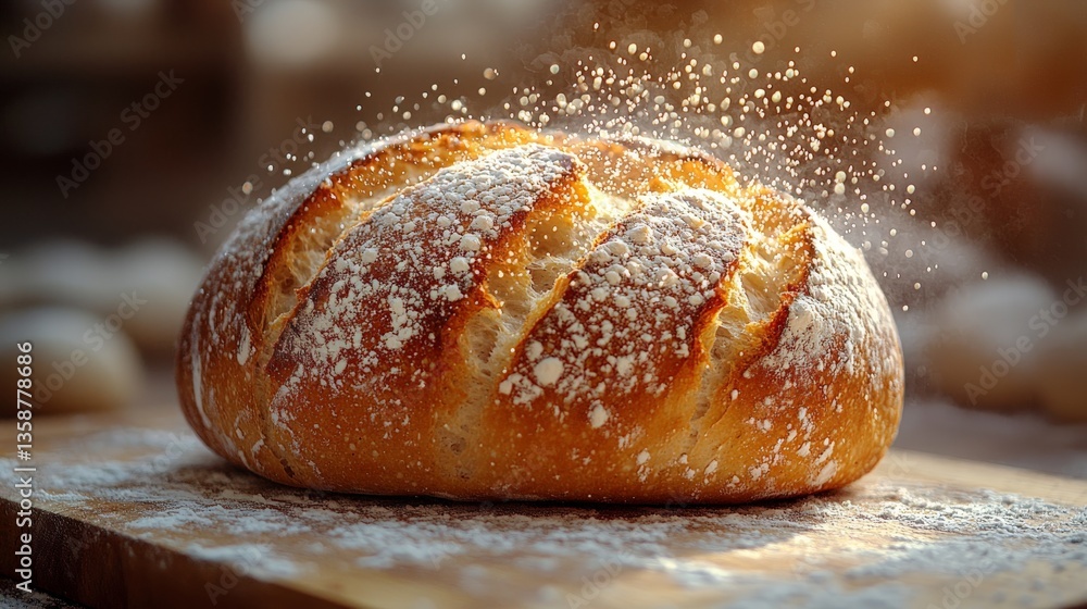 custom made wallpaper toronto digitalfreshly baked artisan sourdough bread with a golden crust
