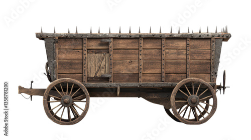 horse drawn carriage,vintage carriage on transparent background, isolated in PNG format, antique themed designs and creative graphic projects