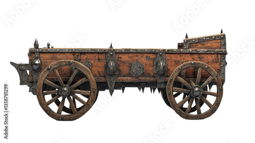 horse drawn carriage,vintage carriage on transparent background, isolated in PNG format, antique themed designs and creative graphic projects