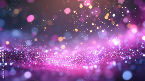 Sparkling Purple Glitter Background