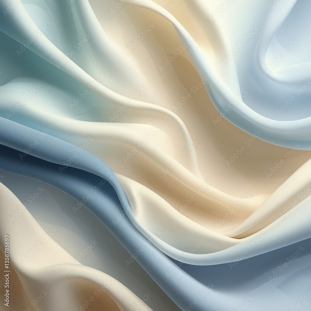 Obraz premium A smooth and artistic wave pattern with light textures.