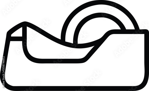 vector illustration of a tape dispenser