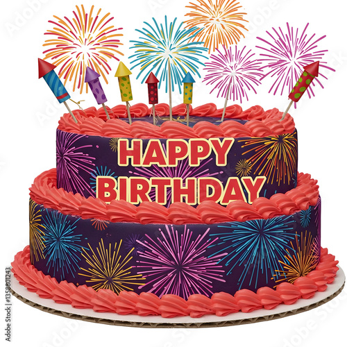 Birthday Cake Illustration