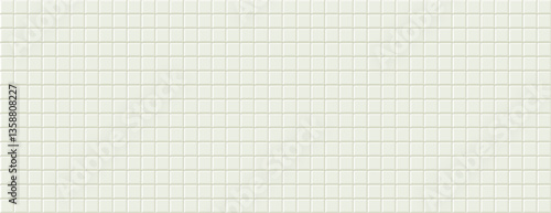 White tile background on the wall or floor. Template for wallpaper. Vector illustration in modern style
