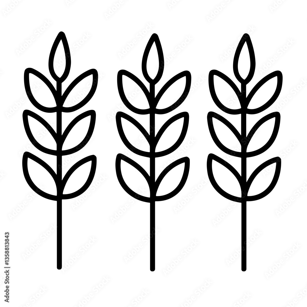vector illustration of a tree with leaves vector illustration of a tree with leaves
