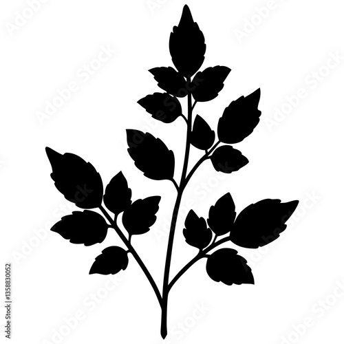 Sorrel silhouette vector illustration