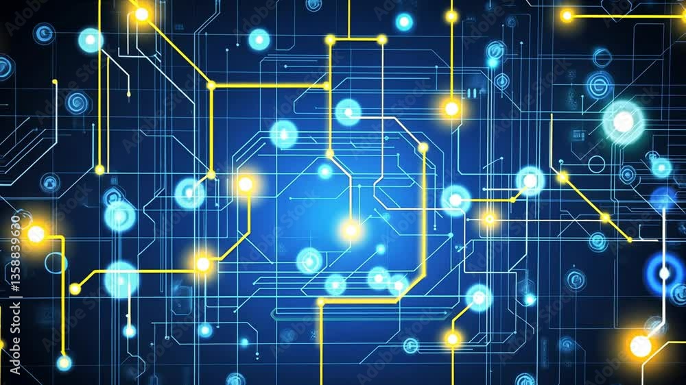 Futuristic Technology Interface With Abstract Circuitry Patterns Generative AI Futuristic Technology Interface With Abstract Circuitry Patterns Generative AI