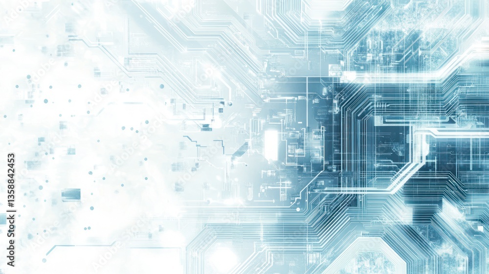 Abstract circuit board technology background, showing complex interconnected lines, futuristic, digital design. Possible use Stock photo for technology, innovation, or digital art Abstract circuit board technology background, showing complex interconnected lines, futuristic, digital design. Possible use Stock photo for technology, innovation, or digital art