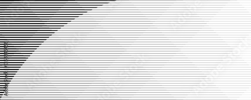 Abstract art geometric background with vertical lines. Optical illusion with waves and transition.