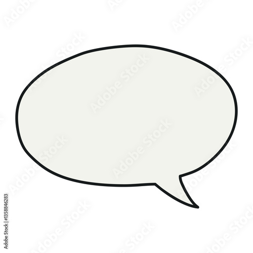 かわいい吹き出しのベクターイラスト、会話や雑談のあしらい素材