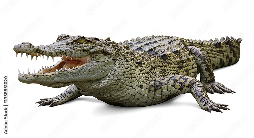 Naklejka premium Powerful Crocodile Image: Free Stock Photo