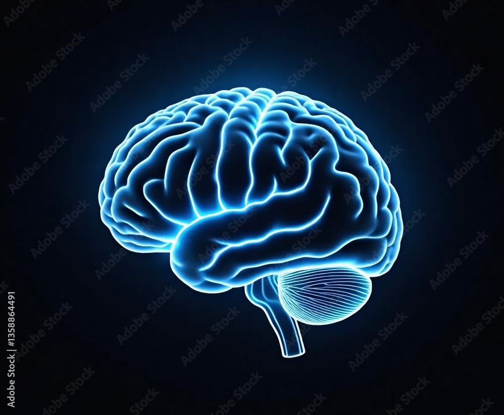 3d rendered illustration of a brain 3d rendered illustration of a brain