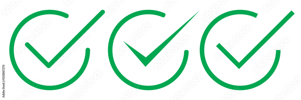 Check box icon with correct, accept checkmark icons green tick box, check list circle frame - checkbox symbol sign. check mark box square frame. set of green checkmark in box. Check box icon with correct, accept checkmark icons green tick box, check list circle frame - checkbox symbol sign. check mark box square frame. set of green checkmark in box.