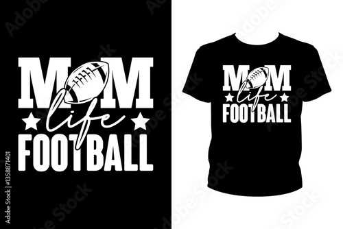 Mom life football - Art files for Cricut and Silhouette. You can edit them with Adobe Illustrator.