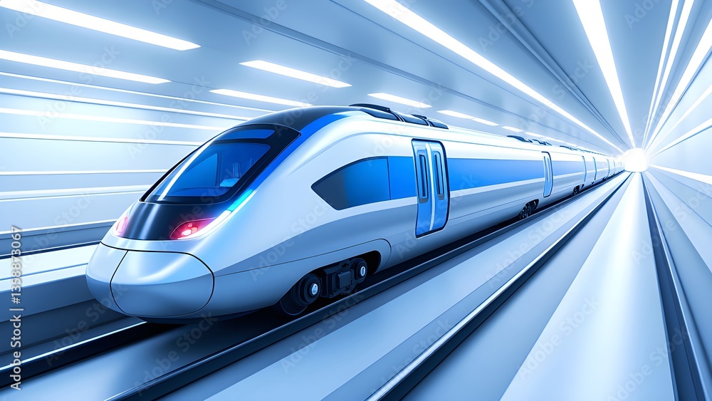 Fototapeta premium The Racing Future Train