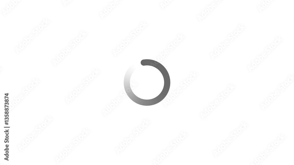 Loading Circle, Video. Loading Animation Icon on Transparent Background ...